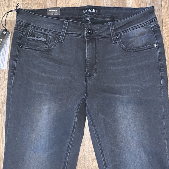 Grace in LA Womens Size 27 Skinny Easy Fit Stretchy Denim Jean NWT - Picture 8 of 16